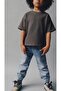 Denim Jeans Trousers with Elastic Waist and Legs Unisex Drawstring Jogger - 3