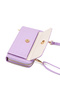 Women's Written Patterned Crossbody Wallet Bag with Phone Compartment and Adjustable Strap - 7