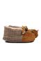 Brown Women's Slippers with Dog - 3
