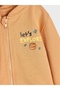 Winnie The Pooh Printed Zippered Sweatshirt