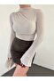 Ruched Bell Sleeve Blouse - 3
