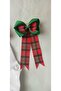 White Bow Socks Gingham Buckle Set - 5