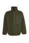 Winter Essentials Haki Kalın Polar Fermuarlı Uzun Kol Cepli Örme Hırka/Sweatshirt TWOAW24SW00071 - 7