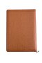 Thermo Leather Tan Notebook with Phone and Card Pocket Striped Undated Notebook with Pen Gift - 5