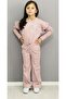 Powder Color Spanish Leg Double Girl's Suit - 2