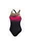 WOMEN'S SWIMSUIT PLMT MEDALIST AF BLACK/RED 8-12199H046 YZM