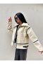 Suede Teddy Coat with Belt and Leather Details