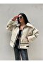 Suede Teddy Coat with Belt and Leather Details - 2