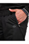 Black Men's Half Turtleneck Removable Hooded Micropoly Tracksuit EDY2593S - 6