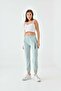 Women's Seasonal Chinese Text Embroidered Tracksuit Green - 2