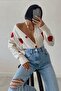 Strawberyy Crop Cardigan