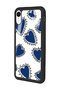 iPhone Xr Blue Heart Design Glossy Phone Case - 2