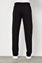 Black Men's Straight Leg Comfortable Cut Premium Fabric Sweatpants - 5