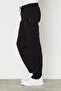 Black Men's Straight Leg Comfortable Cut Premium Fabric Sweatpants - 2
