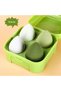 Colorful Makeup Sponge Set with Plastic Box 4 Pieces