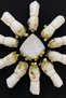 White Chiffon Bride Groom Bridesmaid Halay Handkerchief, Promise Engagement Wedding Henna Circumcision Show Handkerchief 5 Pieces