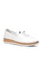 8786 White Genuine Leather Women's Casual Shoes