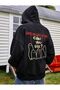 Unisex Plus Size Can You See Printed Hooded Oversize Sweatshirt Hoodie