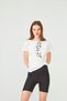 Seamless (seamless) Activewear Sports Shorts with Pockets and Yoga & Pilates Combo Slogan T-shirt Set - 7