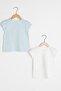 Baby Girl Ecru Eew T-Shirt - 2