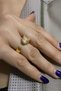 Real Zircon Stone Tiger Figure Adjustable Ring