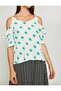 Women's Green Blouse 8YAK68735PW - 3