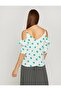 Women's Green Blouse 8YAK68735PW - 4