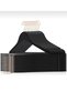 Black Wooden Hanger Clothes Dress Shirt and Trouser Hanger with 12 Gold Hooks Special Series