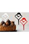 Mother & Baby Motif Wooden Cake Ornament - 2