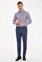 Navy Blue Slim Fit Shirt - 4