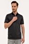 Black Regular Fit Polo Neck T-Shirt - 2