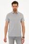 Light Gray Slim Fit Polo Neck T-Shirt - 2