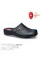 9844 Flex-1 Black Orthopedics Microfiber Technology Sabo للجنسين، نظام جل رغوي مريح للذاكرة