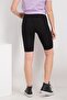 Women's High Waist Black Short Tights - 15174969 - 3