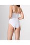 Women's 1 Size Reducing Adjustable Strap Snap Fastener Body White Color Seamless Corset - 3
