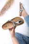 Women's Black Snake Star Anatomical Orthopedic Flip Flops Daily Slippers
