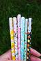 Flower Patterned 6-piece Gel Pen Set - 8