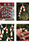 6-Piece Christmas Tree Ornament Cane Red Candy Cane Tree Ornament New Year Tree Ornaments - 5