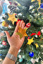 New Year Gold Star Extends Pine Tree Ornament Christmas Tinsel Gold Star Decorative Decorations 4meter - 3