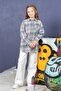 Girl's Mint Lumberjack Shirt with Front Pockets - 2