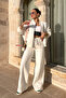 3 Thread Raised 100% Cotton Tracksuit Set - White - 2