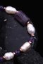 Amethyst - Pearl - Hematite Natural Stone Design Bracelet - 3