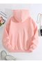 Women's Pink Michigan Western Printed Hooded Hoodie Sweatshirt - 2