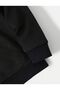 Men's Half-Zip Los Angeles Printed Black Stand-up Collar Sweater - 3