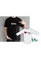 Father Girl Combination Written Black T-shirt Single Product