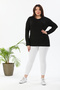 Black, White, Navy Blue Mother Combed Cotton Crew Neck Women's Bodysuit - 5