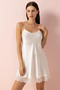 3981 Ecru Kimono Dressing Gown Nightgown Set - 3