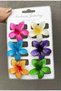 Mixed Color Lotus Collet Clasp Set of 6 - 3