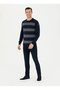 BASE. Polo Assn. Crew Neck Slim Fit Navy Blue Men's Sweater NATUR - 4