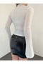 Ruched Bell Sleeve Blouse - 4
